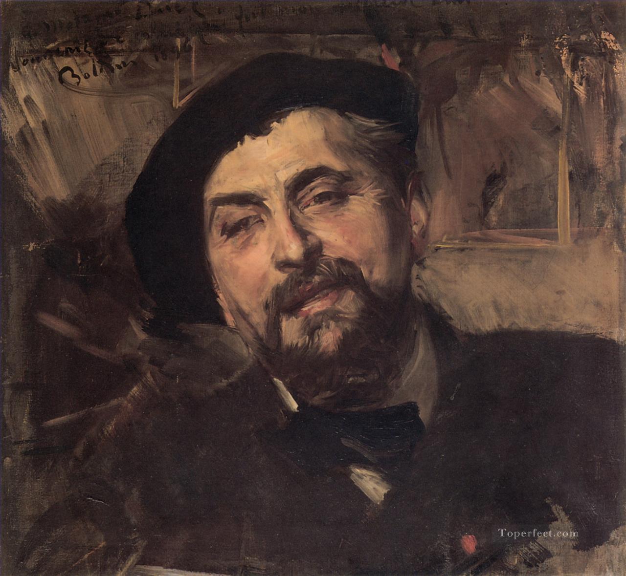 アーティスト エルネスト・アンジュ・ドゥエズの肖像 ジャンル ジョヴァンニ・ボルディーニ油絵